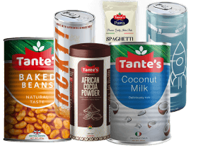 Assorted branded packaging