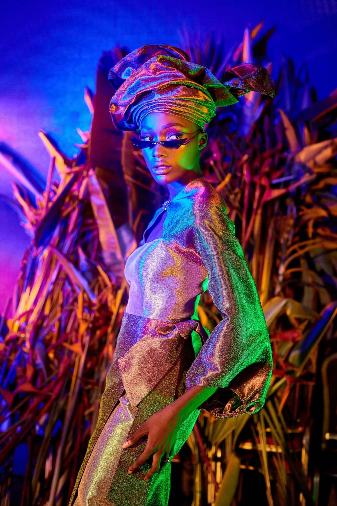 Vibrant portrait representing creation